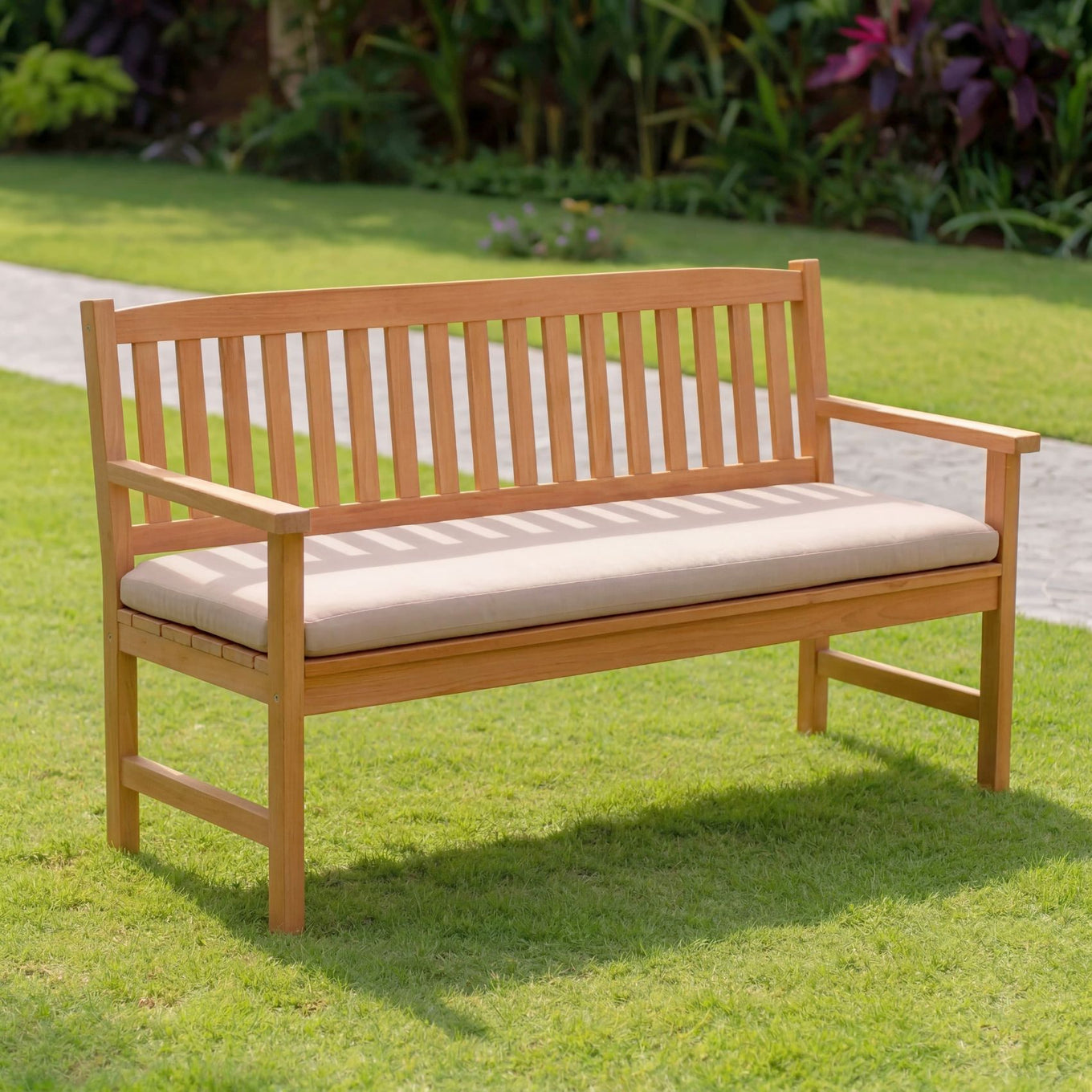 Rönneholm – Teak A/B Grade Garden Sofa with Seat Cushion
